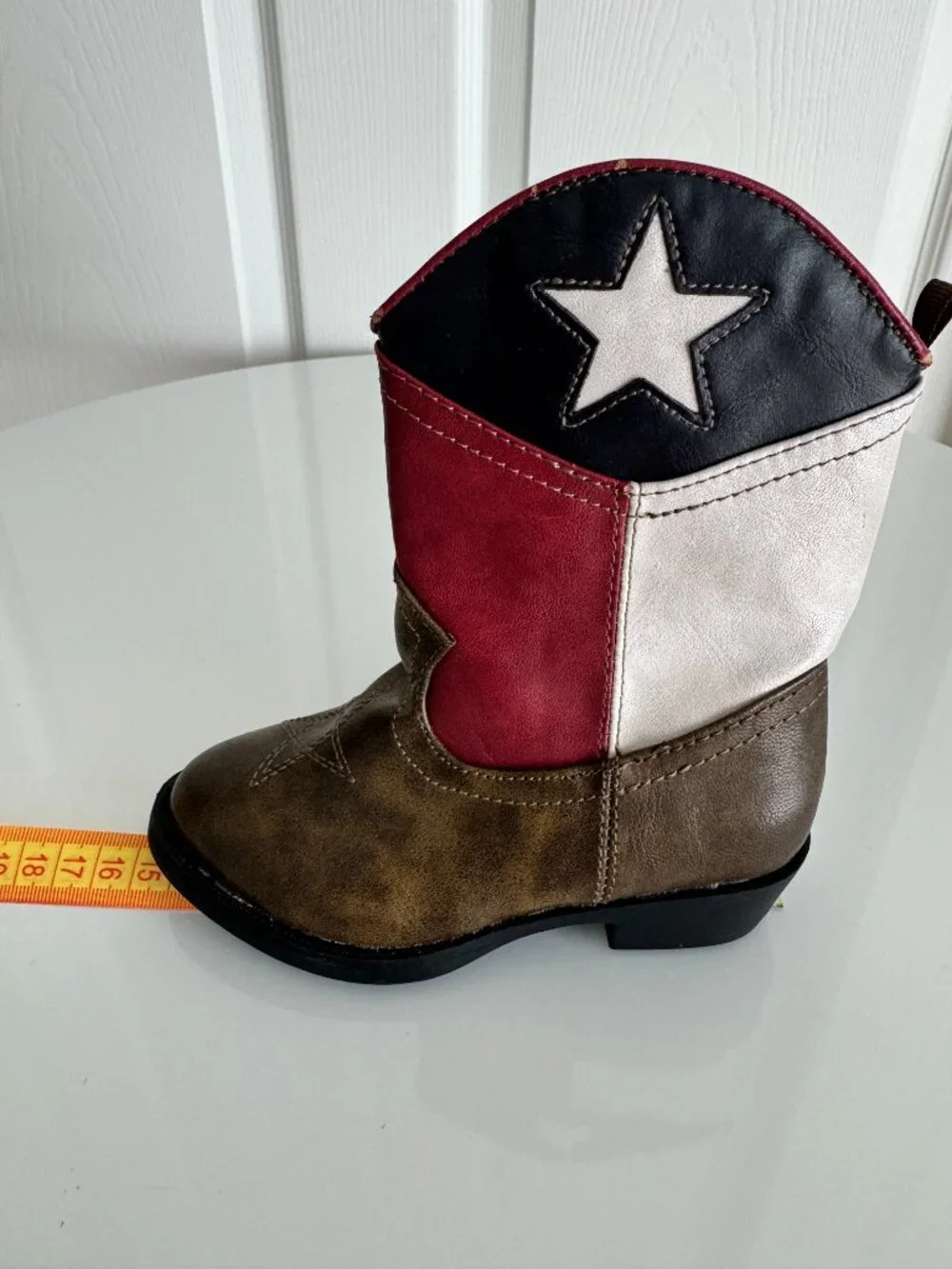 Healthtex Toddler Cowboy/Western Boots - Texas flag, size 7